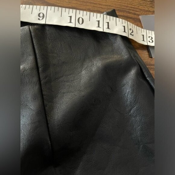 NBD X REVOLVE Black faux leather high waisted pants XS NEW NWT - Picture 10 of 13